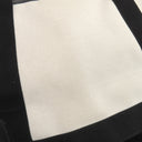 バレンシアガ BALENCIAGA ネイビー カバ スモール 339933 アイボリーXブラック キャンバス レザー トートバッグ シルバー金具 白 黒