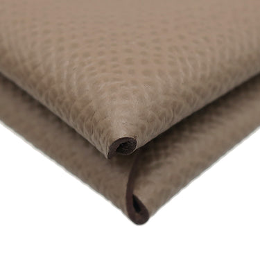 エルメス HERMES カルヴィ エトゥープ ヴォーエプソン カードケース シルバー金具 新品 未使用 グレージュ