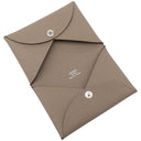 エルメス HERMES カルヴィ エトゥープ ヴォーエプソン カードケース シルバー金具 新品 未使用 グレージュ