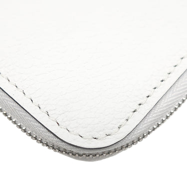 エルメス HERMES アザップ シルクイン ミニ コンパクト ニューホワイト ヴォーエプソン コインケース シルバー金具 オフホワイト ラウンドファスナー