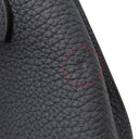 エルメス HERMES ヴィドポッシュ キャバン トゴ ショルダーバッグ シルバー金具 濃紺 クロスボディ