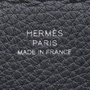 エルメス HERMES ヴィドポッシュ キャバン トゴ ショルダーバッグ シルバー金具 濃紺 クロスボディ