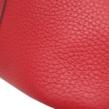 エルメス HERMES ピコタンロックMM ルージュカザック トリヨンクレマンス ハンドバッグ シルバー金具 赤