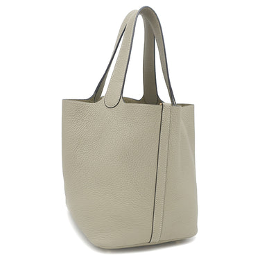 エルメス HERMES ピコタンロック MM セージ トリヨンクレマンス ハンドバッグ ゴールド金具 カーキグリーン