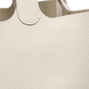 エルメス HERMES ピコタンロック MM クレ トリヨンクレマンス ハンドバッグ シルバー金具 オフホワイト