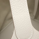 エルメス HERMES ピコタンロック MM クレ トリヨンクレマンス ハンドバッグ シルバー金具 オフホワイト