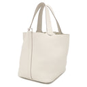 エルメス HERMES ピコタンロック MM クレ トリヨンクレマンス ハンドバッグ シルバー金具 オフホワイト