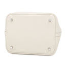 エルメス HERMES ピコタンロック MM クレ トリヨンクレマンス ハンドバッグ シルバー金具 オフホワイト