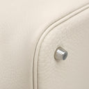 エルメス HERMES ピコタンロック MM クレ トリヨンクレマンス ハンドバッグ シルバー金具 オフホワイト