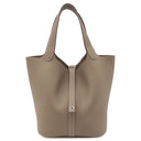 エルメス HERMES ピコタンロック MM エトゥープ トリヨンクレマンス ハンドバッグ シルバー金具 新品 未使用 グレージュ