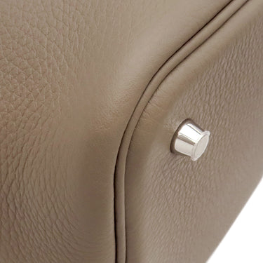エルメス HERMES ピコタンロック MM エトゥープ トリヨンクレマンス ハンドバッグ シルバー金具 新品 未使用 グレージュ