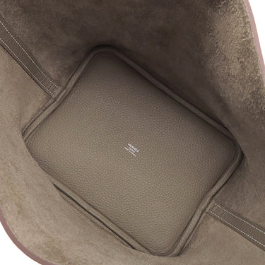 エルメス HERMES ピコタンロック MM エトゥープ トリヨンクレマンス ハンドバッグ シルバー金具 新品 未使用 グレージュ