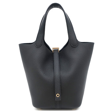 エルメス HERMES ピコタンロック PM ブラック トリヨンクレマンス ハンドバッグ ゴールド金具 新品 未使用 黒