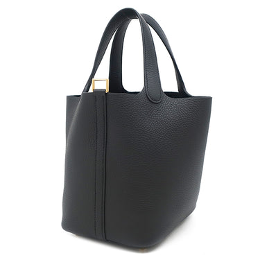 エルメス HERMES ピコタンロック PM ブラック トリヨンクレマンス ハンドバッグ ゴールド金具 新品 未使用 黒
