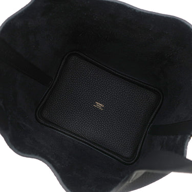 エルメス HERMES ピコタンロック PM ブラック トリヨンクレマンス ハンドバッグ ゴールド金具 黒