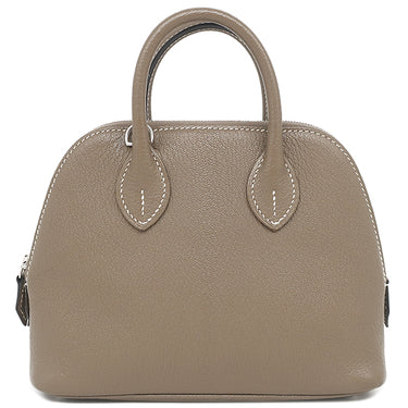 エルメス HERMES ボリード1923 ミニ エトゥープ シェーブル 2WAYバッグ シルバー金具 グレージュ ハンドバッグ ショルダー