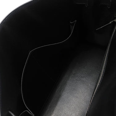 エルメス HERMES ケリー 32 外縫い ブラック ボックスカーフ 2WAYバッグ シルバー金具 黒 ハンドバッグ ショルダー