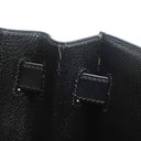 エルメス HERMES ケリー 32 外縫い ブラック ボックスカーフ 2WAYバッグ シルバー金具 黒 ハンドバッグ ショルダー