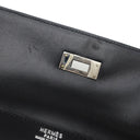 エルメス HERMES ケリー 32 外縫い ブラック ボックスカーフ 2WAYバッグ シルバー金具 黒 ハンドバッグ ショルダー