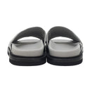 クリスチャン・ディオール Christian Dior アクア LS0322 グレー レザー ラバー #42 サンダル CD ダイヤモンド スリッパ 靴