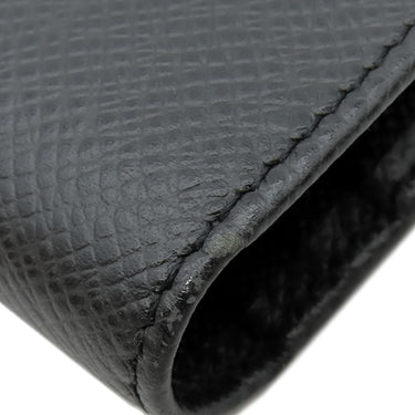 ルイヴィトン LOUIS VUITTON ポルトフォイユ ブラザ M30501 ブラック タイガ 長財布 シルバー金具 黒 二つ折り