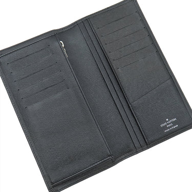 ルイヴィトン LOUIS VUITTON ポルトフォイユ ブラザ M30501 ブラック タイガ 長財布 シルバー金具 黒 二つ折り