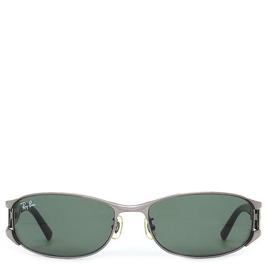 レイバン RayBan オーバル 60□17 RB3396 グレー×シルバー プラスチック サングラス シルバー金具 黒 グリーンレンズ