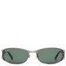 レイバン RayBan オーバル 60□17 RB3396 グレー×シルバー プラスチック サングラス シルバー金具 黒 グリーンレンズ