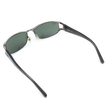 レイバン RayBan オーバル 60□17 RB3396 グレー×シルバー プラスチック サングラス シルバー金具 黒 グリーンレンズ
