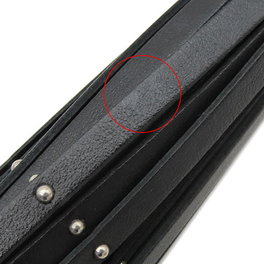 ジミーチュウ JIMMY CHOO スタッズ タッセル ブラック メタル レザー バッグチャーム シルバー金具 黒 フリンジ キーホルダー