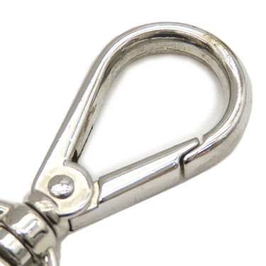 ジミーチュウ JIMMY CHOO スタッズ タッセル ブラック メタル レザー バッグチャーム シルバー金具 黒 フリンジ キーホルダー