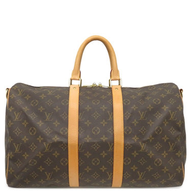 ルイヴィトン LOUIS VUITTON キーポル バンドリエール 45 M41418 モノグラム モノグラムキャンバス ボストンバッグ ゴールド金具 茶 鍵・パドロック欠品