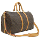ルイヴィトン LOUIS VUITTON キーポル バンドリエール 45 M41418 モノグラム モノグラムキャンバス ボストンバッグ ゴールド金具 茶 鍵・パドロック欠品