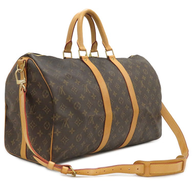 ルイヴィトン LOUIS VUITTON キーポル バンドリエール 45 M41418 モノグラム モノグラムキャンバス ボストンバッグ ゴールド金具 茶 鍵・パドロック欠品