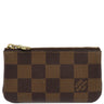 ルイヴィトン LOUIS VUITTON カードキーケース ポシェット クレ N62658 ダミエエベヌ ダミエキャンバス コインケース ゴールド金具 小銭入れ 茶 キーチェーン付き