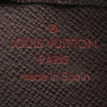 ルイヴィトン LOUIS VUITTON カードキーケース ポシェット クレ N62658 ダミエエベヌ ダミエキャンバス コインケース ゴールド金具 小銭入れ 茶 キーチェーン付き