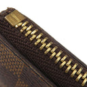 ルイヴィトン LOUIS VUITTON カードキーケース ポシェット クレ N62658 ダミエエベヌ ダミエキャンバス コインケース ゴールド金具 小銭入れ 茶 キーチェーン付き
