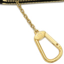 ルイヴィトン LOUIS VUITTON カードキーケース ポシェット クレ N62658 ダミエエベヌ ダミエキャンバス コインケース ゴールド金具 小銭入れ 茶 キーチェーン付き