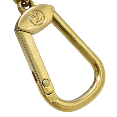 ルイヴィトン LOUIS VUITTON カードキーケース ポシェット クレ N62658 ダミエエベヌ ダミエキャンバス コインケース ゴールド金具 小銭入れ 茶 キーチェーン付き