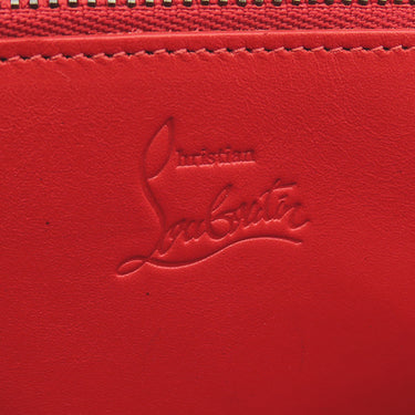 クリスチャンルブタン Christian Louboutin パネトーネ グレー レザー 長財布 ガンメタル金具 灰色 ラウンドファスナー