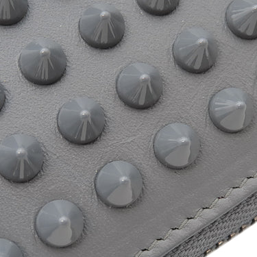 クリスチャンルブタン Christian Louboutin パネトーネ グレー レザー 長財布 ガンメタル金具 灰色 ラウンドファスナー