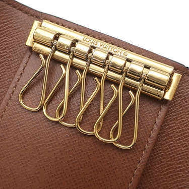 ルイヴィトン LOUIS VUITTON ミュルティクレ6 M62630 モノグラム モノグラムキャンバス キーケース ゴールド金具 茶 6連 6本