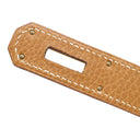 エルメス HERMES ケリー40 内縫い ナチュラル アルデンヌ ハンドバッグ ゴールド金具 茶