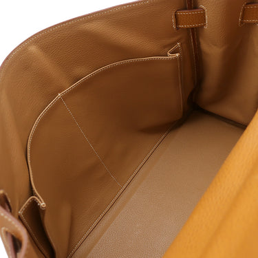 エルメス HERMES ケリー40 内縫い ナチュラル アルデンヌ ハンドバッグ ゴールド金具 茶