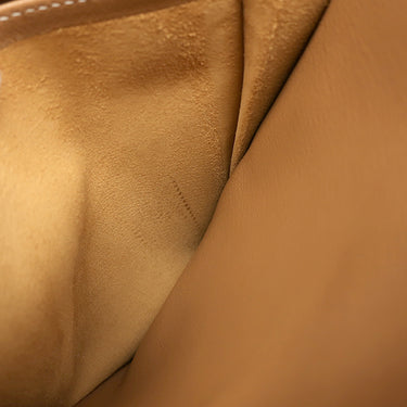 エルメス HERMES ケリー40 内縫い ナチュラル アルデンヌ ハンドバッグ ゴールド金具 茶