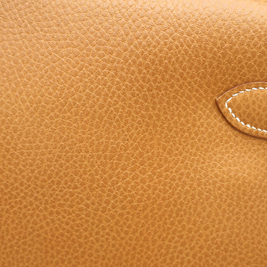 エルメス HERMES ケリー40 内縫い ナチュラル アルデンヌ ハンドバッグ ゴールド金具 茶