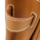 エルメス HERMES ケリー40 内縫い ナチュラル アルデンヌ ハンドバッグ ゴールド金具 茶