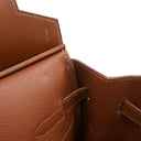 エルメス HERMES バーキン35 ノアゼット ボックスカーフ ハンドバッグ ゴールド金具 茶