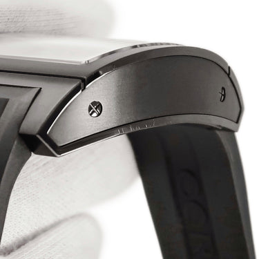 腕時計 コルム CORUM ティーブリッジ トゥールビヨン B022/00936 手巻き メンズ OH済 スケルトン ブラックPVD加工 トノウ 限定