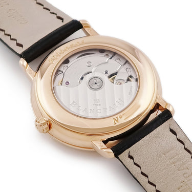 腕時計 ブランパン BLANCPAIN ヴィルレ ダブルタイムゾーン 6260-3642-55B 自動巻き メンズ OH済 K18PG無垢 ホワイト ナイト&デイ表示